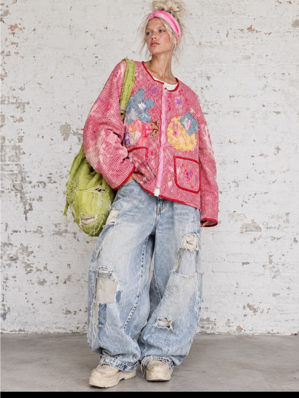 Cram upcycled patchwork jacket